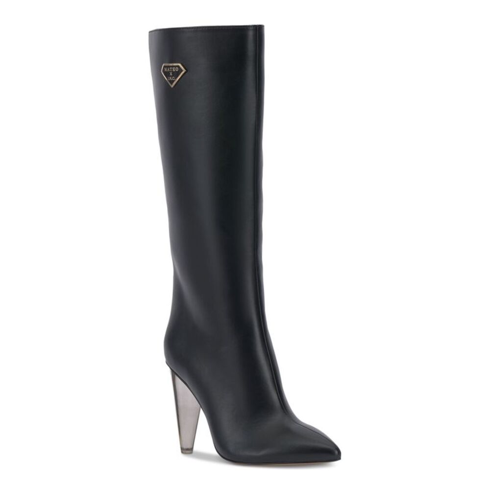 INC Womens Black Arch Support Charlotte Pointed Toe Stiletto Zip-Up Boots 9 M